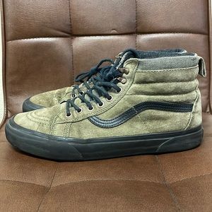 Vans Sk8 Hi Olive Green Ultra Cushion Pat Moore Mens Skate Shoes